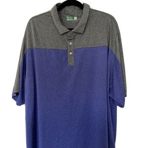 Ben Hogan 3XL Purple Gray Performance Polo Shirt